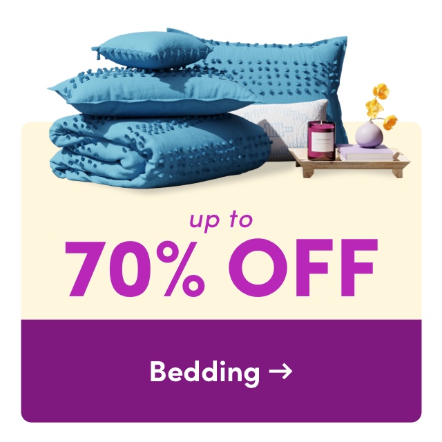  70% OFF Bedding 