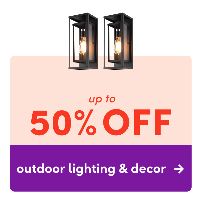 outdoor lighting & decor clearout