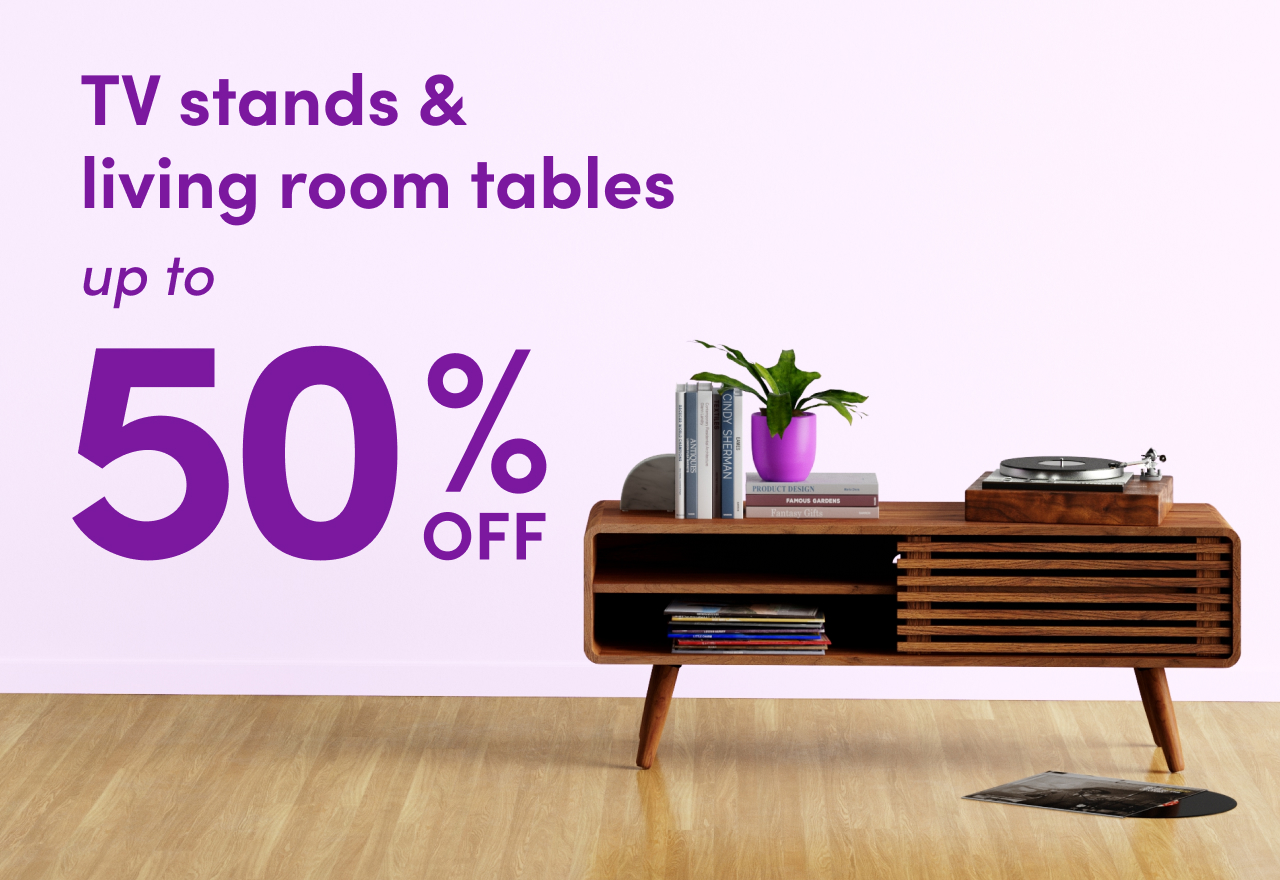 deals on TV stands & living room tables