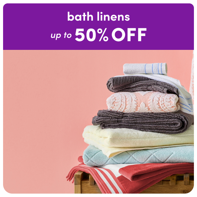 bath linen sale.