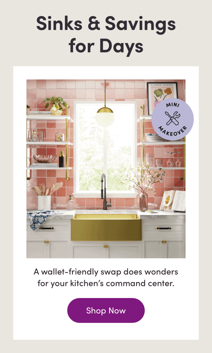 🏠 Your sink revamp starts now 🏁 Wayfair