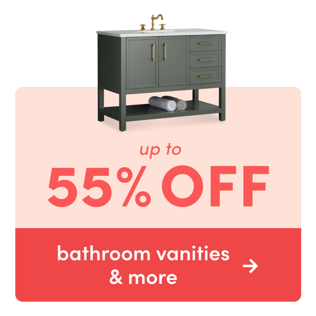 bathroom vanities & more on clearance