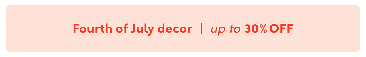 Fourth of July decor clearance