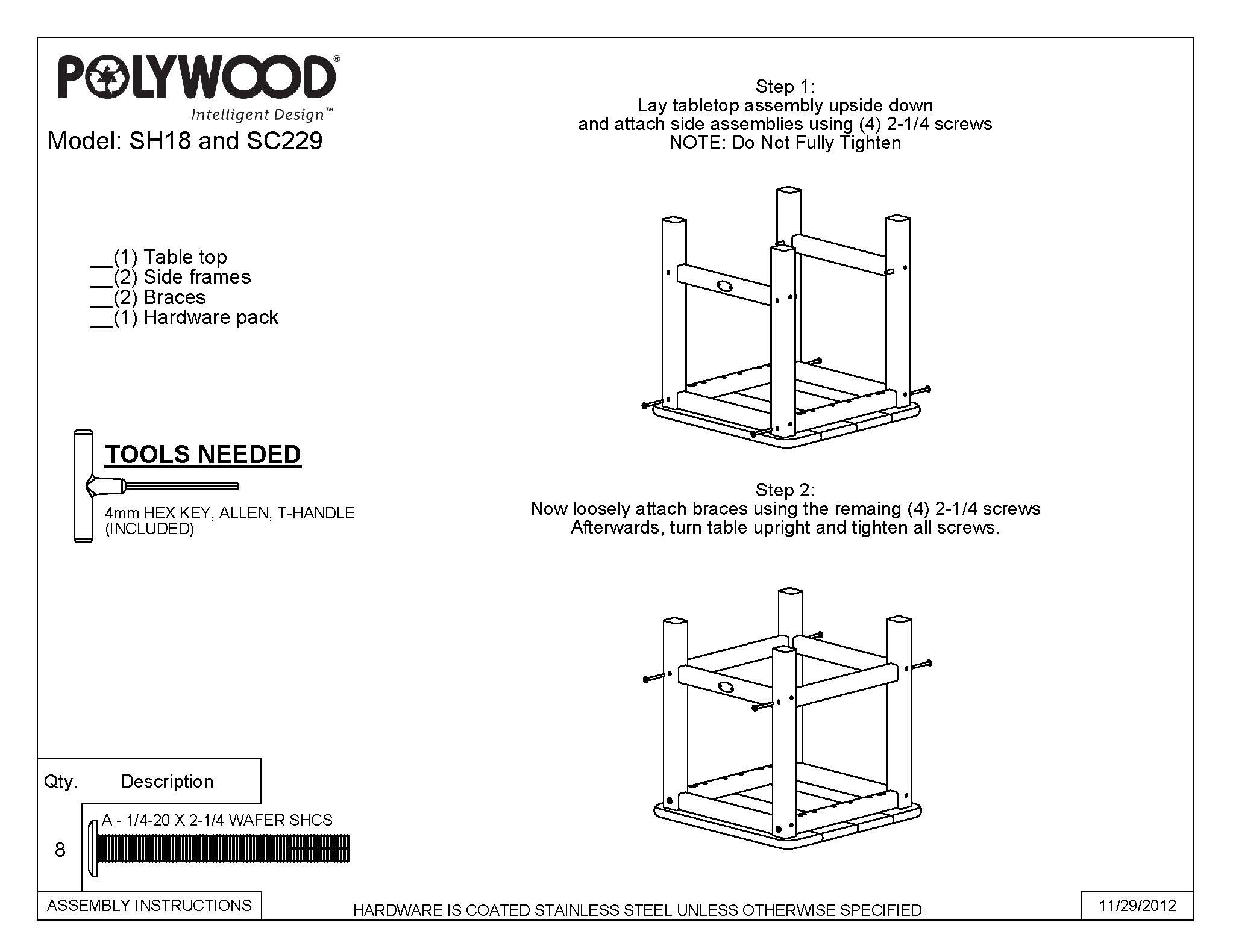 POLYWOOD® Adirondack Side Table & Reviews Wayfair
