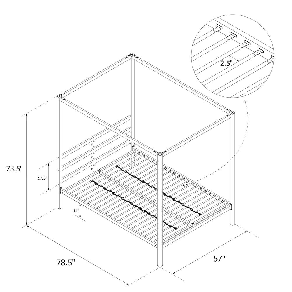 Isabelle & Max™ Mifflinville Canopy Bed & Reviews | Wayfair