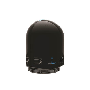 AIRFREE PRODUCTS Iris, 650 sq. ft, Filter-Free Technology, Patented Thermodynamic TSS Air Purifier, Black, Destroys Mold, Silent Operation