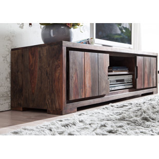 MASSIVMOEBEL24 Tambora Solid Wood TV Stand for TVs up to 65