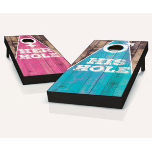 AJJ CORNHOLE 2' x 4' Cornhole Set with Bags