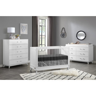 OXFORDBABY Holland Convertible 4 -Piece Nursery Furniture Set