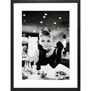 HAPPY LARRY Audrey Hepburn Framed Photographic Print