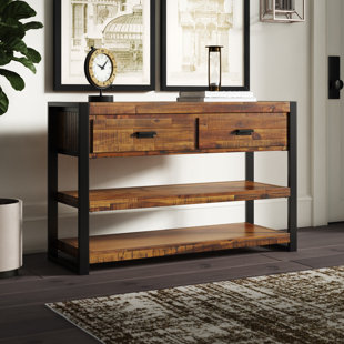 ALCOTT HILL® Crysta 50'' Solid Wood Top Console Table