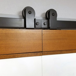 GOLDBERG BROTHERS INC. Steel Single Door Barn Door Hardware Kit Standard Single