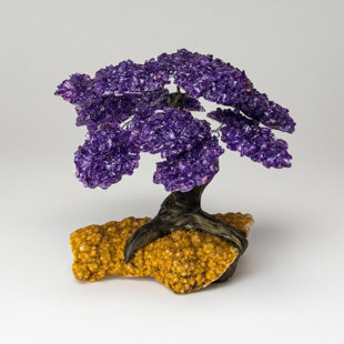 ASTRO GALLERY OF GEMS Large Amethyst Clustered Gemstone Tree on Citrine Matrix (The Empowerment Tree)