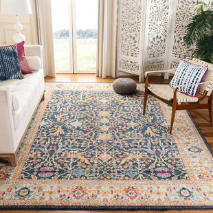 MISTANA™ Christa Oriental Cream/Navy/Orange Area Rug