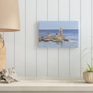 BLUE ELEPHANT Beach Scene I by Dianne Miller - Wrapped Canvas Painting