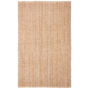 WINSTON PORTER Redick Natural Fiber Hand Loomed Jute Solid Color Rug