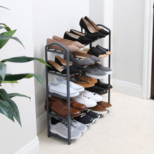 SMARTDESIGN 12 Pair Stackable Shoe Rack