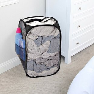 SMARTDESIGN Mesh Laundry Hamper with Handles