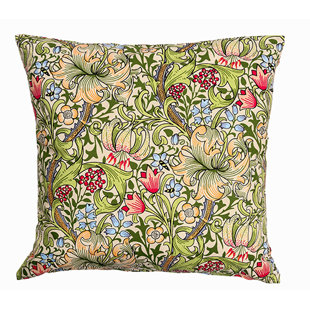 MARLOW HOME CO. Dickler Floral Square Throw Pillow Cover