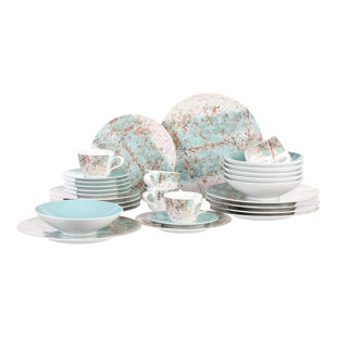 SELTMANN WEIDEN Life Diversity 30 Piece Porcelain China Dinnerware Set - Service for 6