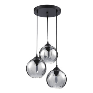 ZIPCODE DESIGN Riley 3 - Light Black Cluster Pendant