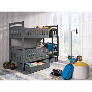 HARRIET BEE Ewing Single (3') Standard Bunk Bed and Mattress