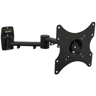 Mount-It! Full Motion TV Wall Mount Bracket | Articulating Arm Fits 13" to 42" Flat Screens | Black
