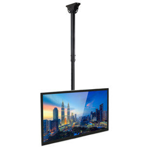 Mount-It! Full Motion Height Adjustable Ceiling TV Mount Bracket | Fits 32 - 70 Inch Flat Panel TVs