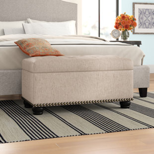 LARK MANOR™ Alease 35.5" Tufted Rectangle Storage Ottoman