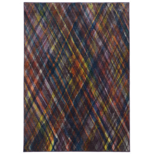 PANTONE UNIVERSE Prismatic Geometric Purple/Orange/Blue Rug