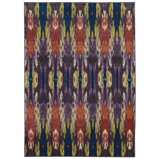 PANTONE UNIVERSE Prismatic Ikat Purple/Orange Area Rug