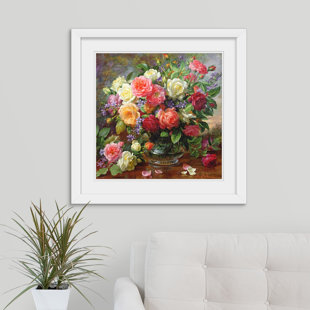 LARK MANOR™ Alexica Roses - The Perfection Of Summer by Albert Williams Print