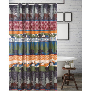 GREENLAND HOME FASHIONS Animal Print Shower Curtain