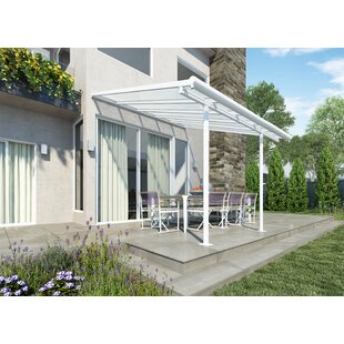 Canopia By Palram 2.95cm W x 3.14cm D Glass White Cover Retractable Patio Awning