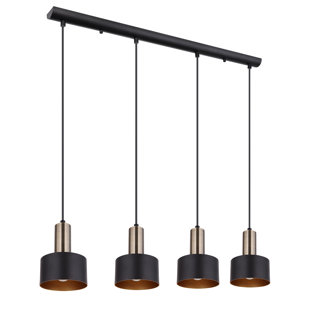 BRAYDEN STUDIO Lineare Pendelleuchten-Set 4-flammig Graeme