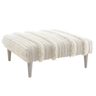 ANNIE SELKE HOME Zhara 40'' Wide Square Cocktail Ottoman