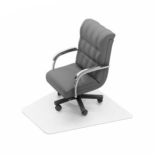 Floortex® Ultimat® Polycarbonate Corner Workstation Chair Mat for Carpets up to 1/2" - 48" x 60"