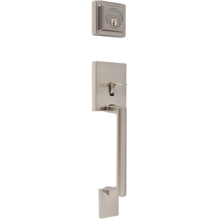 DELANEY HARDWARE Handleset with Single Cylinder Deadbolt and Door Knob and Rosette