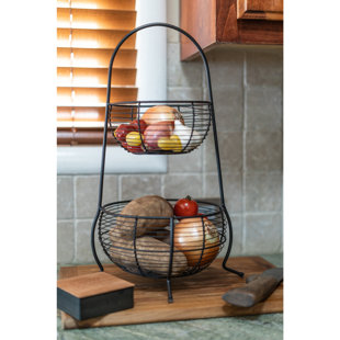 BIA KITCHEN & HOME 2-Tier Metal Basket
