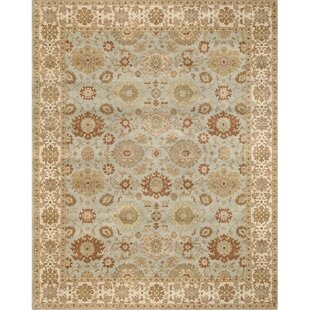 CHANDRA RUGS Kamala Oriental Hand-Knotted Beige/Brown/Light Blue Area Rug