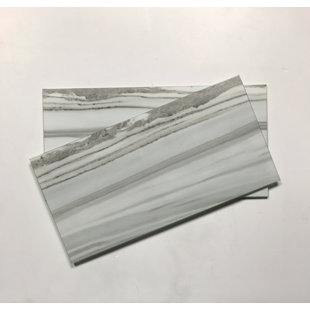 ABOLOS French Country Style Wood Look 6" x 12" Glass Field Tile