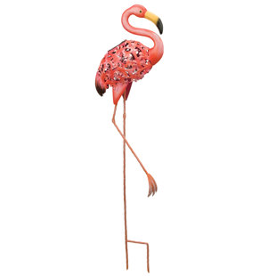 REGAL ART & GIFT Solar Bird Stake - Flamingo