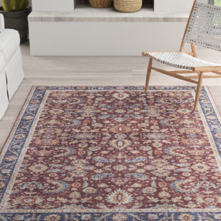 NOURISTAN Vivana Tufted Bordeaux Red Rug