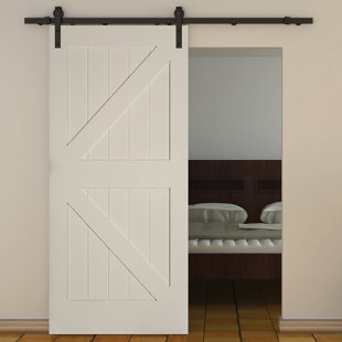 TRIMLITE Primed K-Bar Interior Barn Door Slab