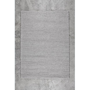 CARLA&MARGE Handgefertigter Teppich Jirda in Grau