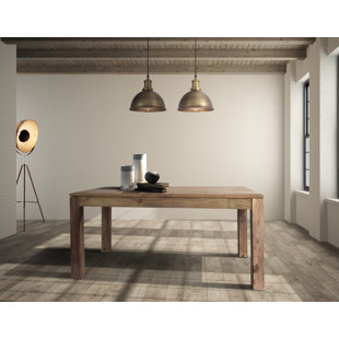 FOUNDSTONE Gemma Extendable Solid Wood Dining Table