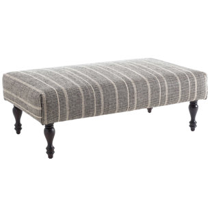 ANNIE SELKE HOME Samson Black Rug Ottoman