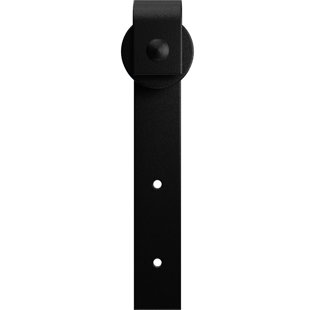 GOLDBERG BROTHERS INC. Premium J-Strap Roller Hanger Standard Single Barn Door Hardware Kit