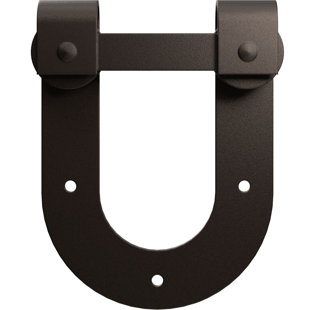 GOLDBERG BROTHERS INC. Premium Horseshoe Roller Hanger Standard Single Barn Door Hardware Kit