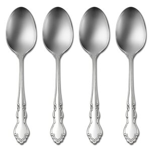 Oneida Dover Flatware Dinner Spoons, 18/10 Stainless Steel (Set of 4)